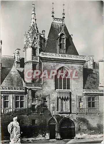 Moderne Karte Bourges Cher Hotel Jacques Coeur Entree Facade Orientale