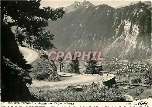 Moderne Karte Le Bourg d'Oisans Route de l'Alpe d'Huez