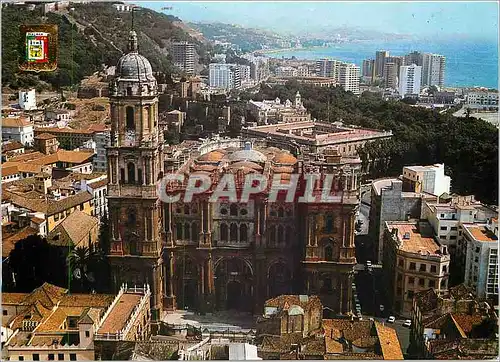 Cartes postales moderne Malaga Vue aerienne de la Cathedrale