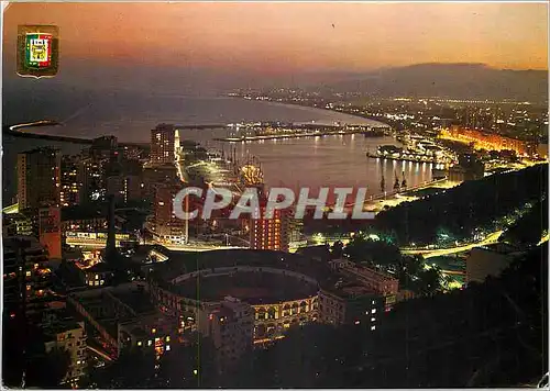 Cartes postales moderne Malaga Costa del Sol Vue generale nocturne