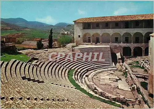 Moderne Karte Spoleto Theatre Romain