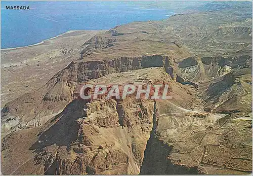 Cartes postales moderne Massada Vue generale avec la mer morte