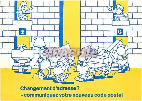 Moderne Karte Changement d'adresse communiquez votre nouveau code postal