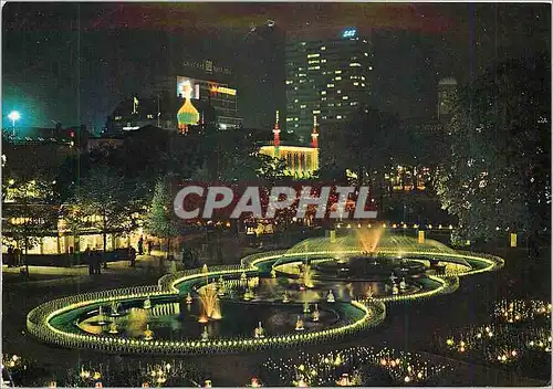 Cartes postales moderne Copenhague Tivoli en Nuit