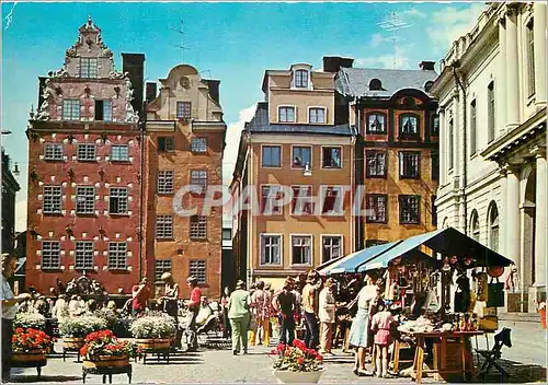 Cartes postales moderne Stockholm The Old Town Stortorget Stockholms oldest square