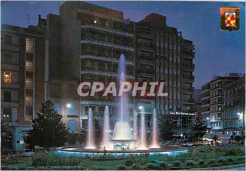 Cartes postales moderne Jaen Place de Jose Antonio Vue nocturne