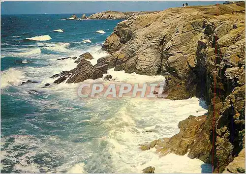 Cartes postales moderne La Bretagne Pittoresque Defiant les assauts d'une mer violente La Cote Sauvage