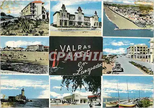 Cartes postales moderne Valras Plage Herault Quelques vus sur la localite et sa tres belle plage