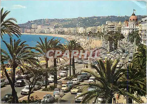 Moderne Karte Nice Cote d'Azur La Promenade des Anglais