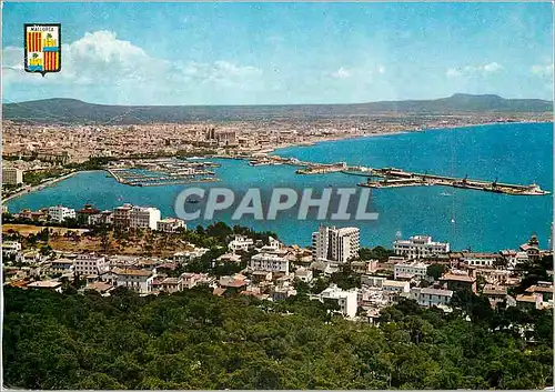 Cartes postales moderne Mallorca Palma Vue generale des la Chateau Boliver