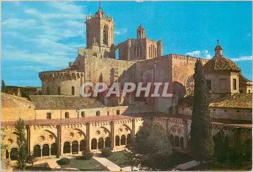 Moderne Karte Tarragona Cathedrale Jardin de la cloitre et clocher