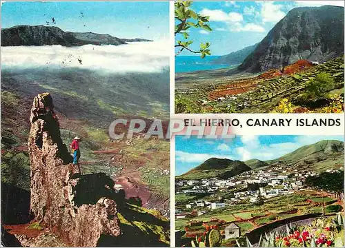 Cartes postales moderne Hierro Tres estampas de la isla occidental del archipielago canario