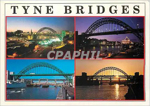 Moderne Karte Tyne Bridges