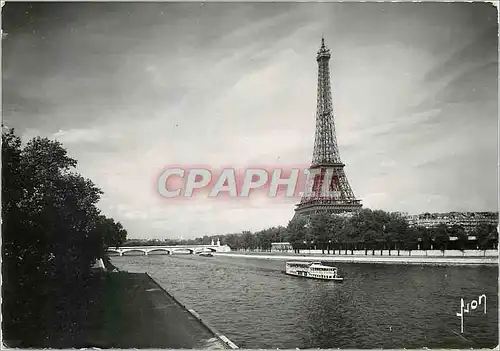 Cartes postales moderne Paris La Tour Eiffel et le Pont d'Iena