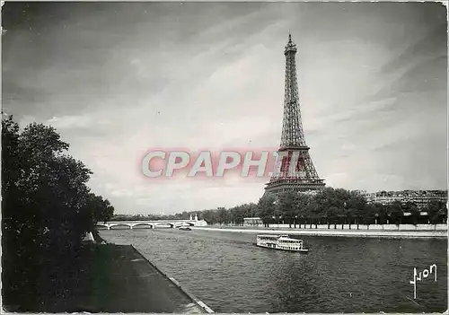 Moderne Karte Paris La Tour Eiffel et le Pont d'Iena