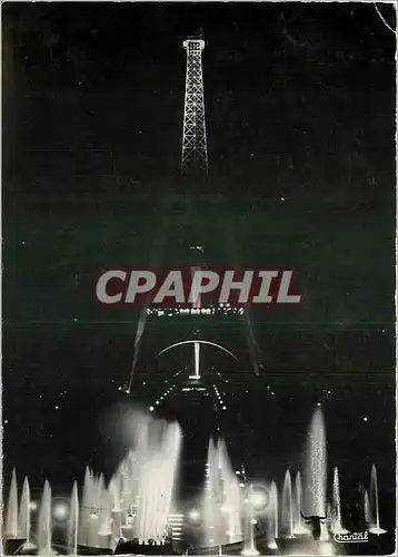 Cartes postales moderne Paris La Tour Eiffel illuminee