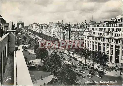 Moderne Karte Paris Champs Elysees Avenue