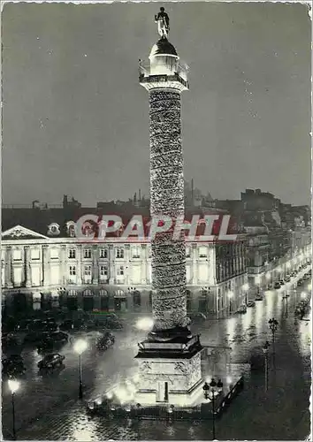 Moderne Karte La Place Vendome et la Rue de la Paix Carrefour mondial de la Mode Paris