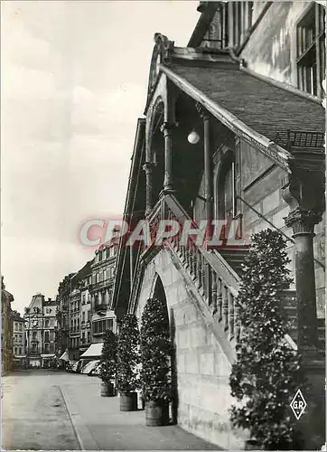 Moderne Karte Mulhouse Haut Rhin Le double perron de l'Hotel de Ville