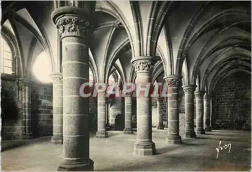 Cartes postales moderne Mont Saint Michel Manche Abbaye Salle des Chevaliers