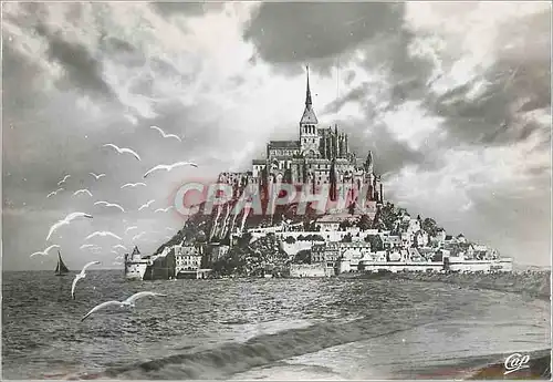 Cartes postales moderne Mont St Michel Cote Sud a maree haute
