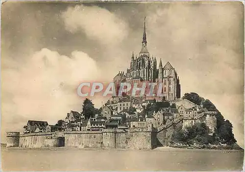 Moderne Karte Le Mont Saint Michel Manche Ensemble Est