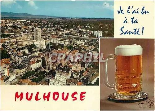 Cartes postales moderne Mulhouse Ah cette bonne biere d'Alsace
