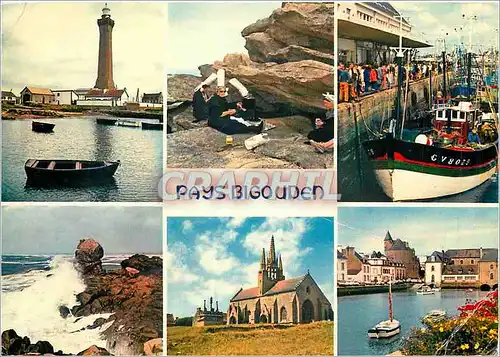 Cartes postales moderne Le Pays Bigouden Penmarch le phare costume bigouden Le Guilvinec la chapelle de Tronoen