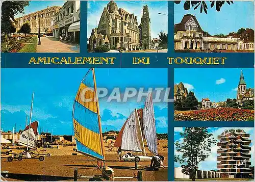 Cartes postales moderne La Cote d'Opale Le Touquet Pas de Calais Le Westminster L'Hotel de Ville Le Casino de la Foret L