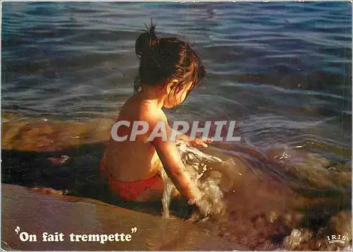 Cartes postales moderne On fait trempette