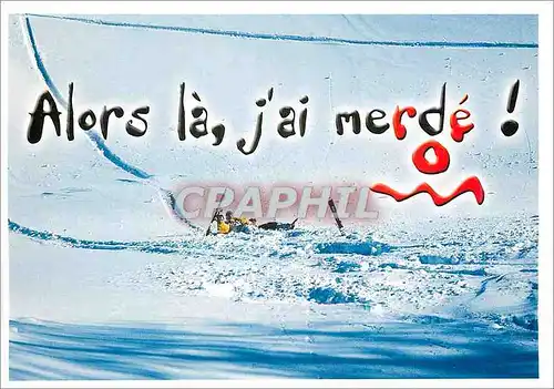 Moderne Karte Alors la j'ai merde  Ski