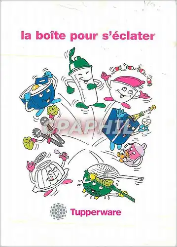 Cartes postales moderne La boite pour s'eclater Tupperware