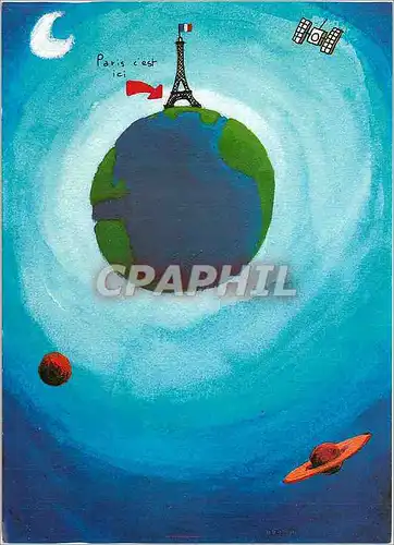 Cartes postales moderne Mathieu Gibault Paris Tour Eiffel