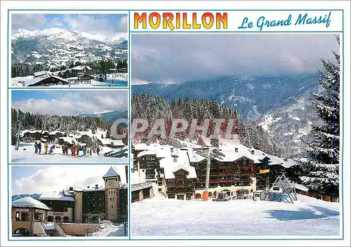Moderne Karte Le Grand Massif Morillon Hte Savoie