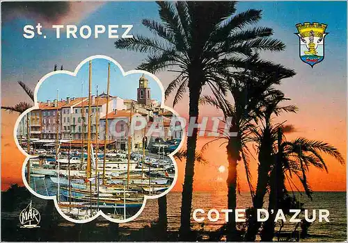 Cartes postales moderne La Cote d'Azur Saint Tropez Le Port