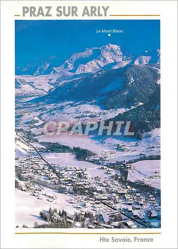 Cartes postales moderne Le Val d'Arly Haute Savoie Praz sur Arly Vue generale de la station et de la vallee face au Mont