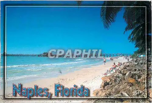 Moderne Karte Naples Florida Naples on the Gulf The View of the Naples Pier shows the clear blue sky