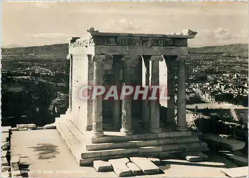 Cartes postales moderne Athenes Le Temple de la Victoire Aptere