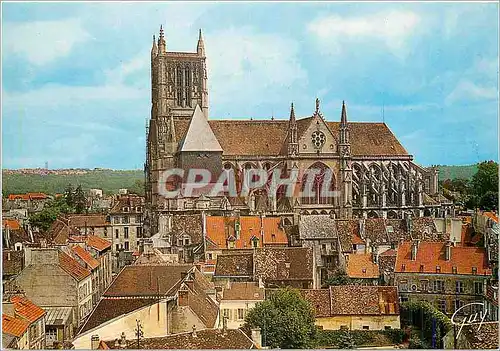 Cartes postales moderne Meaux Seine et Marne La cathedrale Saint Etienne