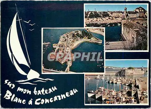 Cartes postales moderne Concarneau Vue prise de la Ville Close Vue aerienne de la Ville Close