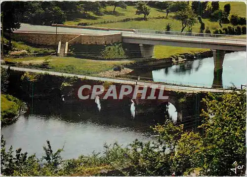 Moderne Karte Chateauneuf du Faou Finistere Le vieux pont du Roy