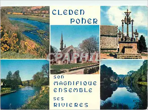 Moderne Karte Cleden Poner son Magnifique Ensemble ses Rivieres