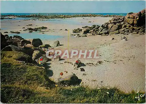 Cartes postales moderne Cleder Plouescat Finistere Plage et Rochers de Kerfissien