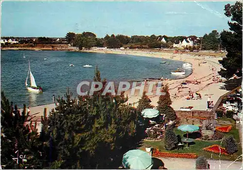 Cartes postales moderne Concarneau le Cabellou Finistere La Plage du Cabellou et le Jardin de la Belle Etoile