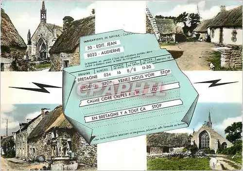 Cartes postales moderne Chaumieres Fermes et Chapelles