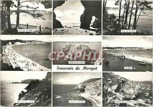 Moderne Karte Souvenir de Morgat