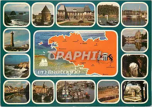 Cartes postales moderne Face a l'Ocean Atlantique La Bretagne