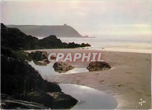 Moderne Karte Plomodiern Sud Finistere La pointe de Talagrip vue de Lestrevet