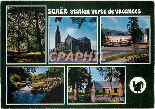 Moderne Karte Scaer station verte de vacances