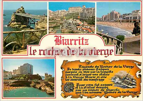 Cartes postales moderne Biarritz le Rochers de la Vierge